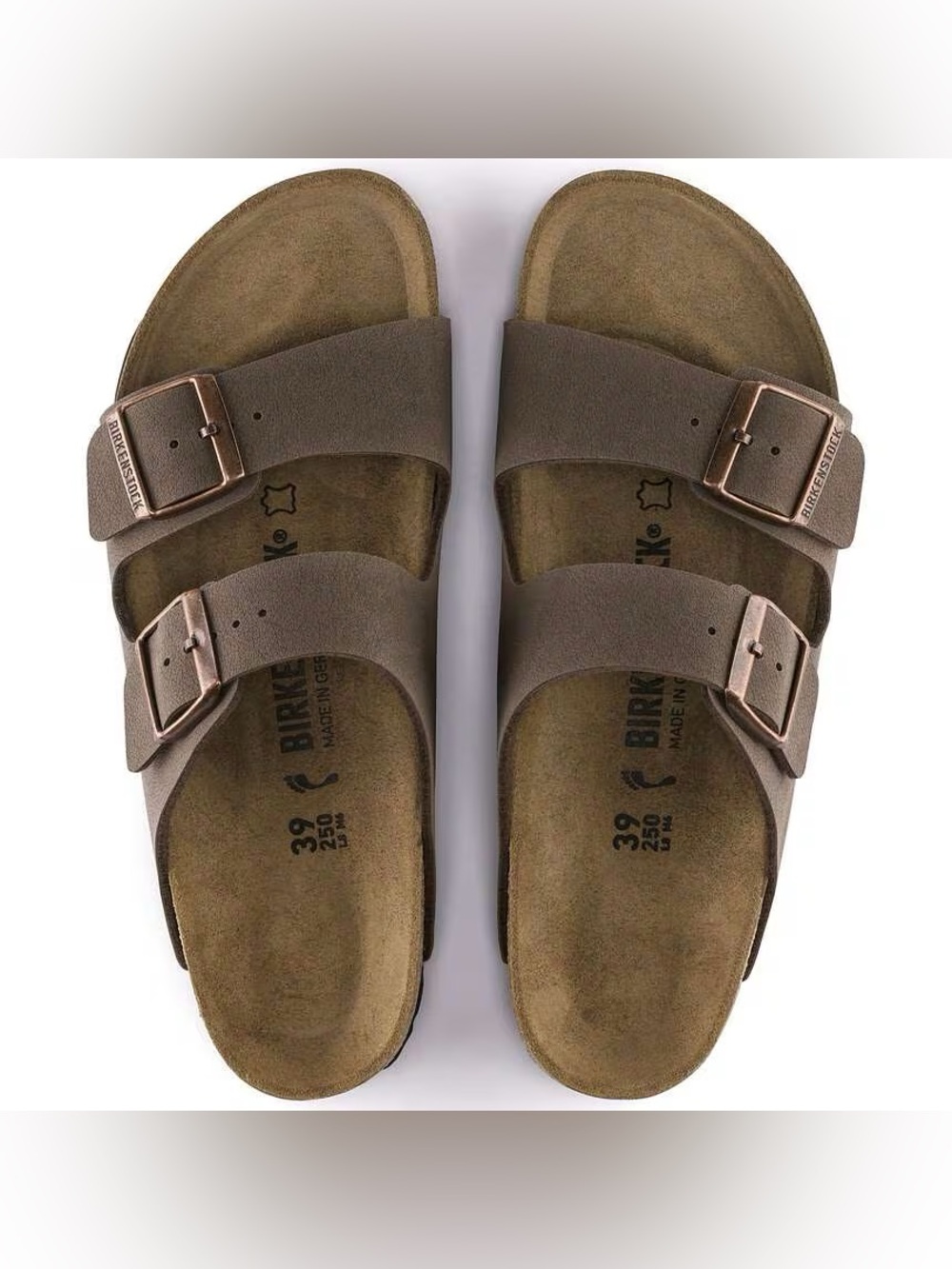 BIRKENSTOCK Arizona Birkibuc Sandals - Mocha